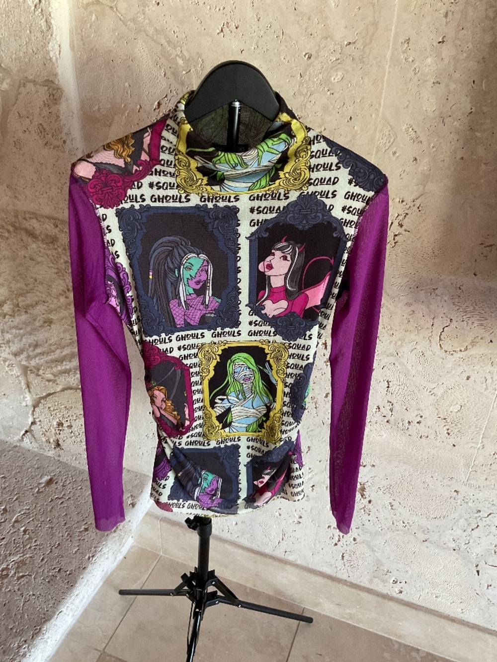 Petit Pois by Viviana G - Unique Ghouls mesh top -lined Size Medium